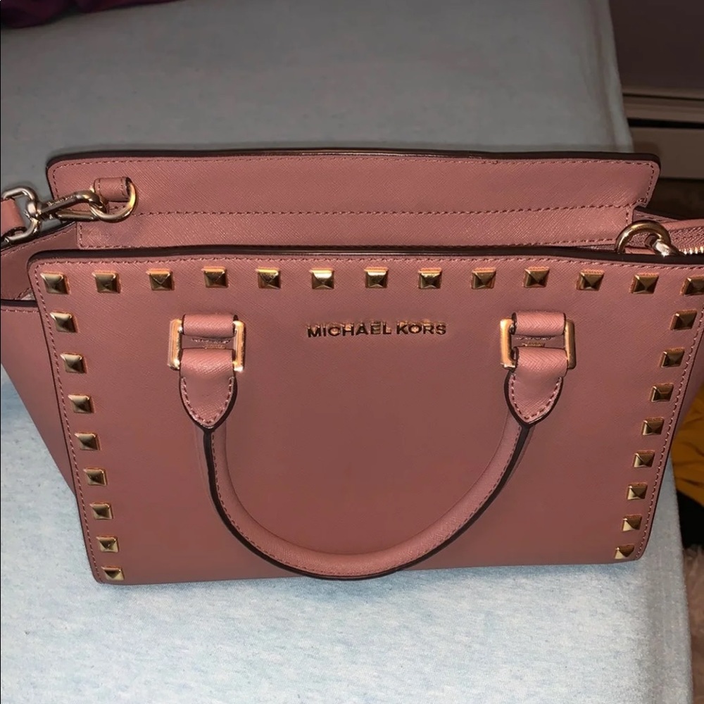 Mauve Michael Kors Crossbody Purse - Picture 2 of 4